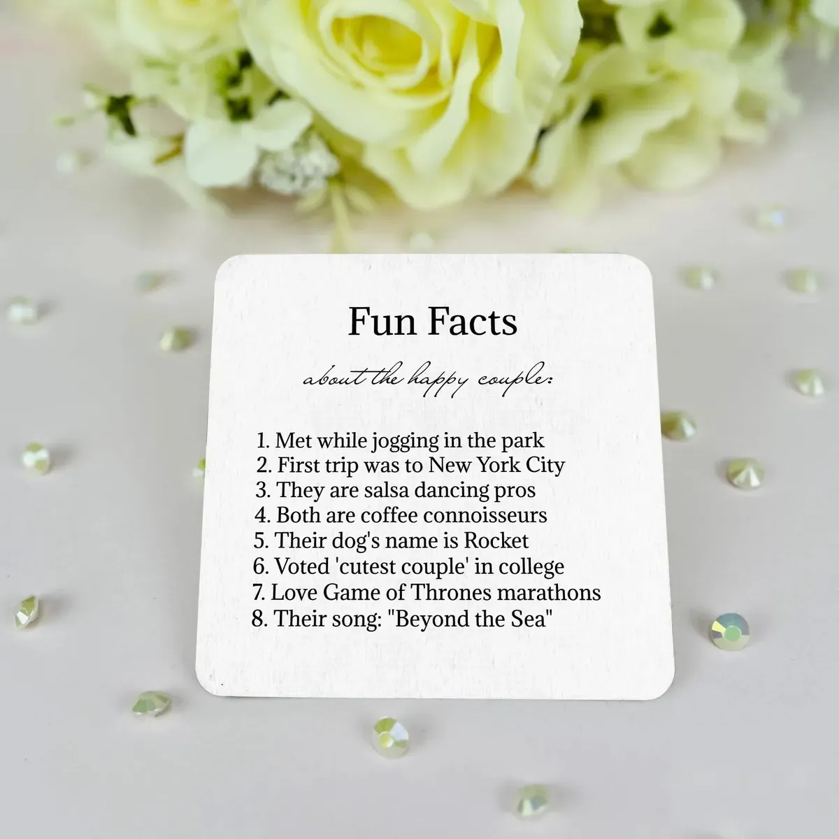 Fun facts trivia coaster